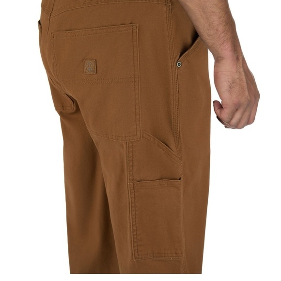 NWT Coleman Brown Canvas Utility fleece lined Pants 38 x 32 - Picture 3 of 8